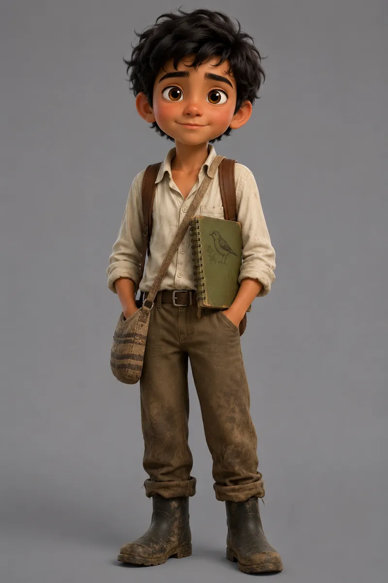 Mateo turnaround card framing key costume details